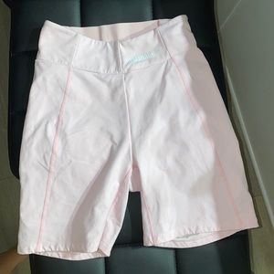 GYMSHARK pastel pink cycling shorts (S)